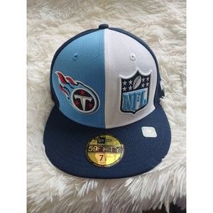 Men's New Era 59 Fifty TN Titans Fitted Cap Size 7 1/8 Embroidered NWT
